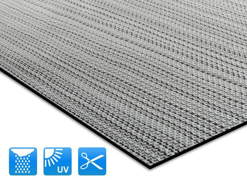 Outdoor-Teppich Casa Pura Bologna Grau Vinyl, Polyester ...