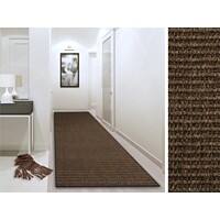 Sisal-Teppich Floordirekt STEP Sylt Dunkelbraun Sisal 660 x 2000 mm