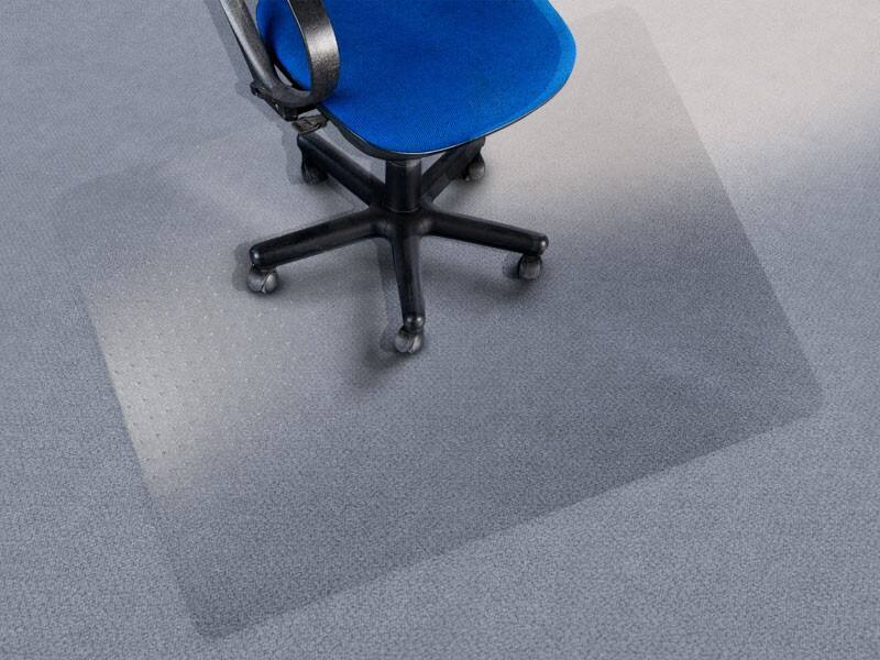 Bodenschutzmatte office marshal Teppich Transparent Polycarbonat 900 x 1200 mm