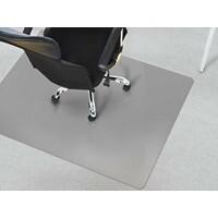 Bürostuhlunterlage Floordirekt Pro Teppich Grau Polypropylen 750 x 1200 mm