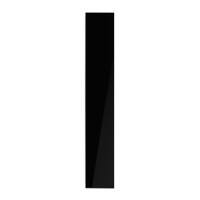 magnetoplan Design Glasboard Tief-Schwarz Magnetisch Wandmontierbar 10 x 60 cm