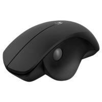 Ewent EW3151 Kabellose Ergonomische Optische Maus 1600 DPI Mit Thumb Scroll Wheel Für Rechtshänder USB-A Nano Receiver Schwarz
