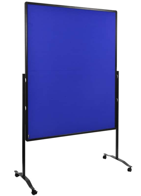 Legamaster PREMIUM PLUS Filz Pinnwand Freistehend 126 (B) x 58 (T) x 196 (H) cm Aluminium Blau