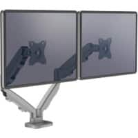 Fellowes Doppelmonitor-Arm Eppa höhenverstellbar 480 x 1000 X 560 mm 39 Zoll Silber