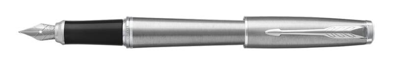 Parker Füllfederhalter Metro Metallic Barrel mit Chromrand Urban Blau