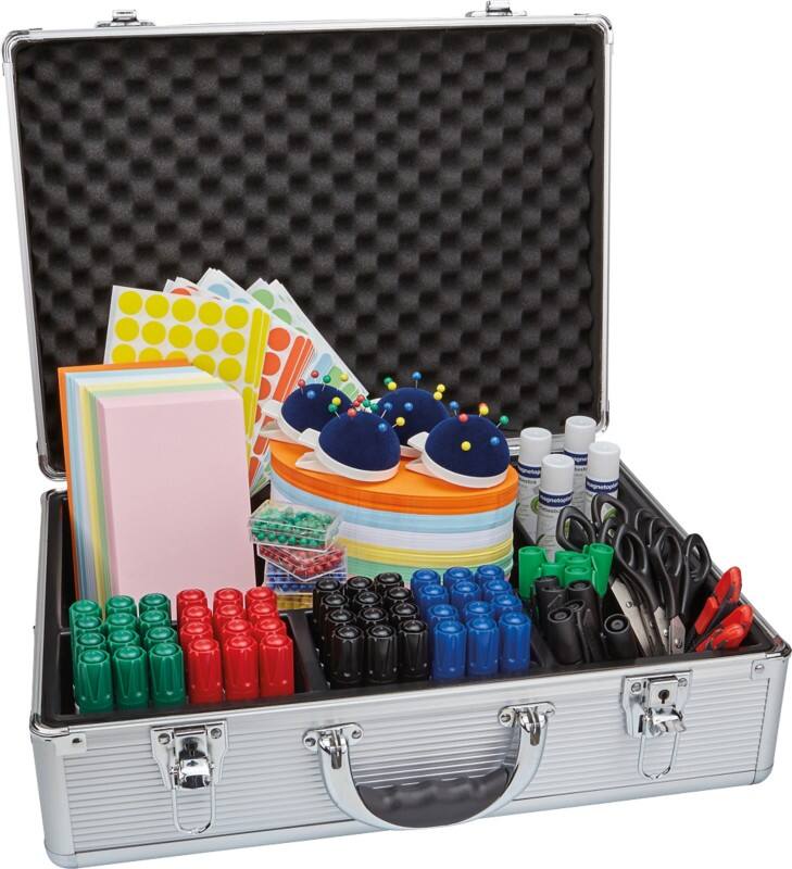 magnetoplan Präsentations-Kit Moderationskoffer Seminar farbig sortiert 47 x 34 cm
