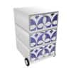 PAPERFLOW Rollcontainer easyBox 3 horizontale Schubladen 642x390x436mm PERSO STEINGUT