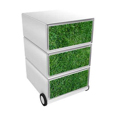 PAPERFLOW Rollcontainer easyBox 3 horizontale Schubladen 642x390x436mm PERSO GOLF