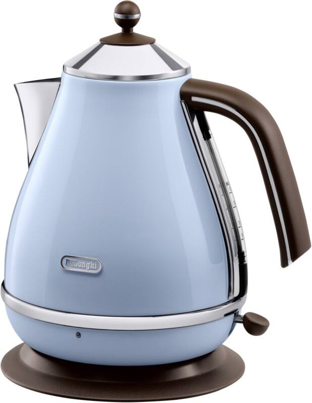 De'Longhi Wasserkocher 1.7 L Blau, Silber 2100 W Kabellos KBOV 2001 AZ