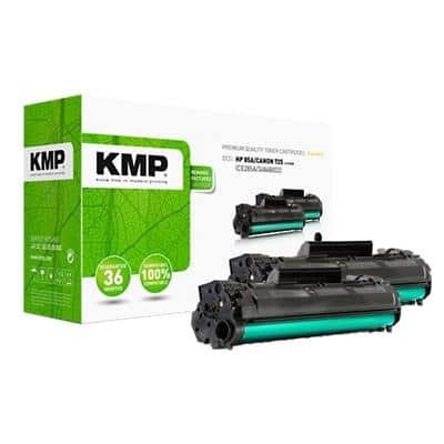 Kompatible KMP HP 85A Tonerkartusche CE285AD Schwarz, Schwarz Multipack 2 Stück