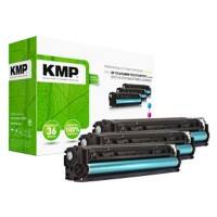 Kompatible KMP HP 131A Tonerkartusche U0SL1AM Cyan, Magenta, Gelb Multipack 3 Stück