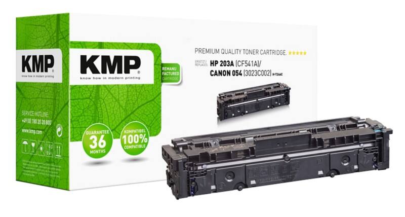 Kompatible KMP HP 203A Tonerkartusche CF541A Cyan