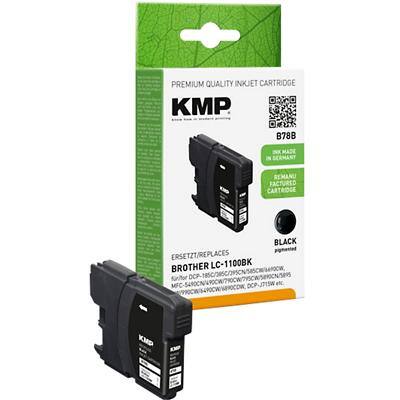 KMP B78B Tintenpatrone Kompatibel mit Brother LC-1100BK Schwarz