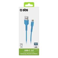 SBS USB Type-C Kabel TEKabelMICROC15A Hellblau