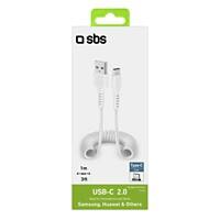 SBS USB Type-C Kabel TEKabelTYPCS1W Weiß