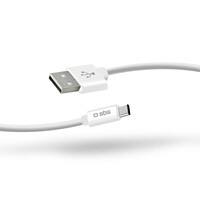 SBS USB Type-C Kabel COLLECTION POLO TECABLPOLOTYPECW Weiß