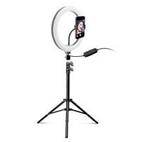 SBS Selfie-Ringlicht mit Stativ Collection Photo TESELFIERINGHIGH10 Schwarz