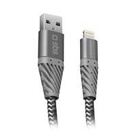 SBS Apple Lightning Kabel TECABLEUNRELIG2GK Grau, Schwarz
