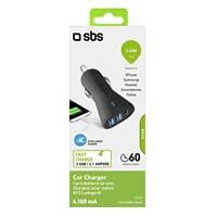 SBS Autoladegerät TECR3USB41AFAST Schwarz
