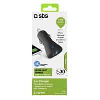 SBS Autoladegerät TECRTC1USB2AUL Schwarz