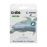 SBS Autoladegerät TEOCNCR1USB2AB Blau