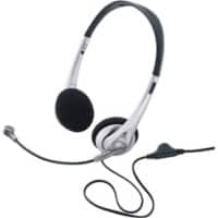 BASETECH Headset TW-218 Verkabelt Stereo Über das Ohr Geräuschunterdrücker: Nein 3.5 mm Klinke Schwarz