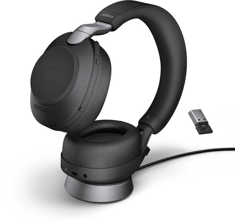 Jabra Verkabelt / Kabellos Headset Mit Bluetooth Mit Mikrofon Stereo Evolve2 85 Schwarz