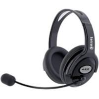 TERRA Headset JP-HS1000 Verkabelt Stereo Über das Ohr Geräuschunterdrücker: Nein USB Schwarz