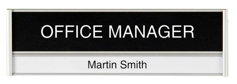 Ultradex Türschild Aluminium 18 x 5,4 cm 310177