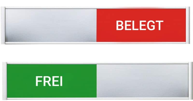 Ultradex Türschild Aluminium 18 x 3,6 cm 314578