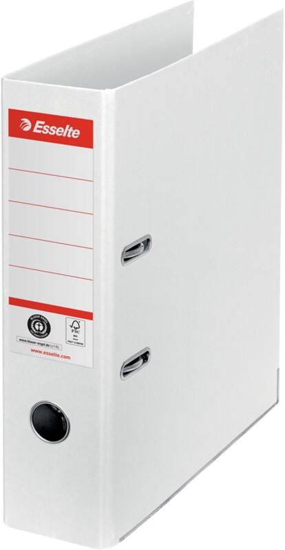 Esselte No.1 Power Breit Ordner DIN A4 75 mm Weiß 2 Ringe 627570 Pappkarton Hochformat Recycled