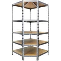 MAMMUT Eckregal 5 Fachböden Stahl 900 x 600 x 1.800 mm Verzinkt