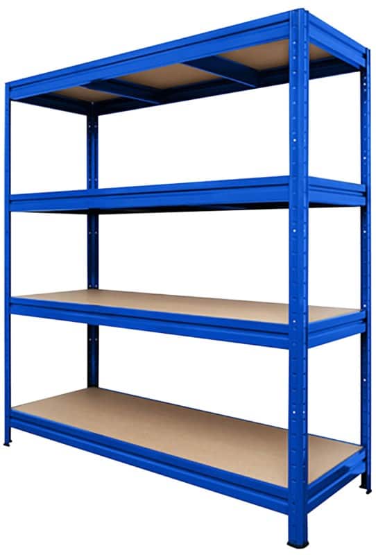 MAMMUT Weitspannregal 4 Fachböden Stahl 1.800 x 600 x 2.000 mm Blau