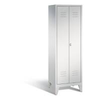 C+P Spind Classic H1850x610xT500mm Korpus: Lichtgrau Türenfarbe: Lichtgrau Abteile: 2 Türen: 1 Abteilbreite: 300mm
