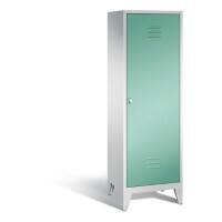 C+P Spind Classic H1850x610xT500mm Korpus: Lichtgrau Türenfarbe: Lichtgrün Abteile: 1 Türen: 1 Abteilbreite: 300mm