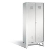 C+P Spind Classic H1850x810xT500mm Korpus: Lichtgrau Türenfarbe: Lichtgrau Abteile: 2 Türen: 1 Abteilbreite: 400mm