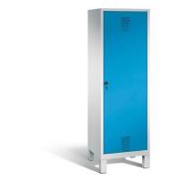 C+P Spind Evolo H1850x610xT500mm Korpus: Lichtgrau Türenfarbe: Lichtblau Abteile: 1 Türen: 1 Abteilbreite: 300mm