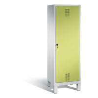 C+P Spind Evolo H1850x610xT500mm Korpus: Lichtgrau Türenfarbe: Viridingrün Abteile: 1 Türen: 1 Abteilbreite: 300mm