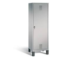 C+P Spind Evolo H1850x610xT500mm Korpus: Weißaluminium Türenfarbe: Weißaluminium Abteile: 1 Türen: 1 Abteilbreite: 300mm