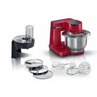Bosch Küchenmaschine MUMS2ER01 700 W 3,8 l Edelstahlschale, Kunststoff Rot