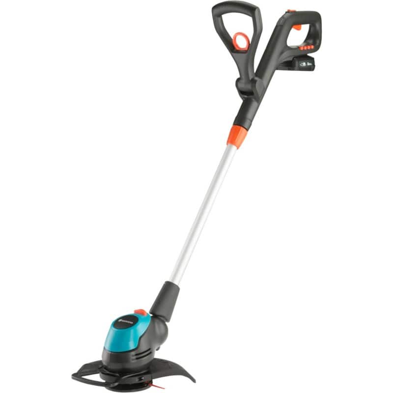 Gardena Rasentrimmer EasyCut 23/18V P4A Ready-To-Use Set Schwarz, Silber, Grün, Rot