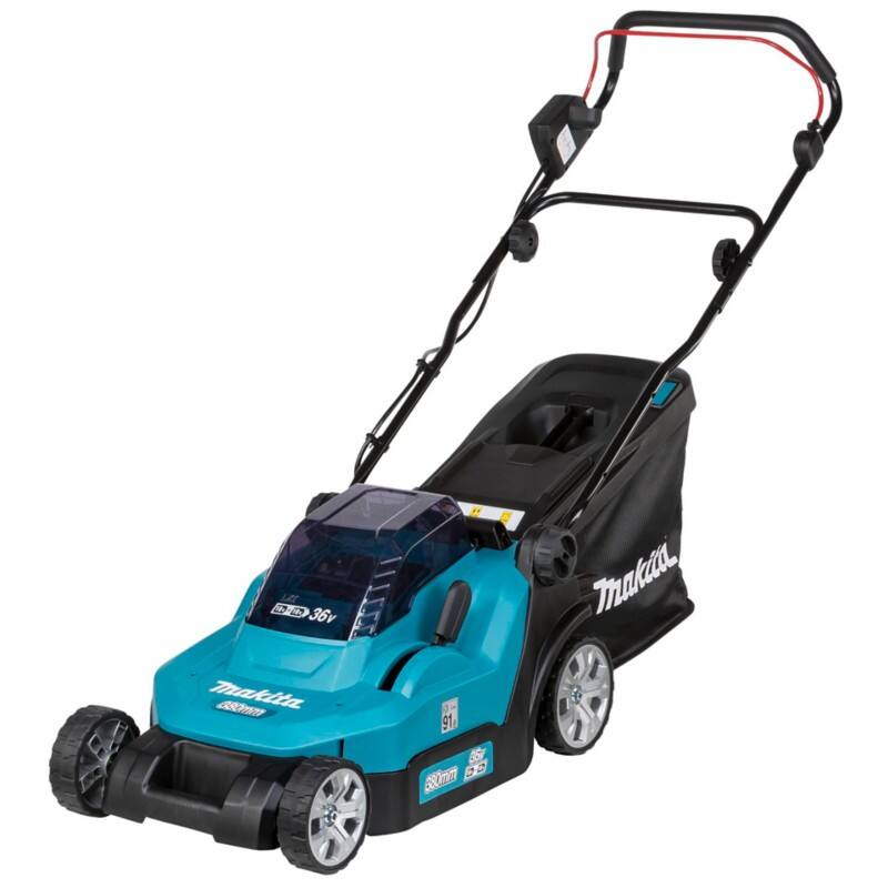 Makita Akku-Rasenmäher 40 L 36 V Blau, Schwarz DLM382Z 2x18 V (Ohne Akku) 