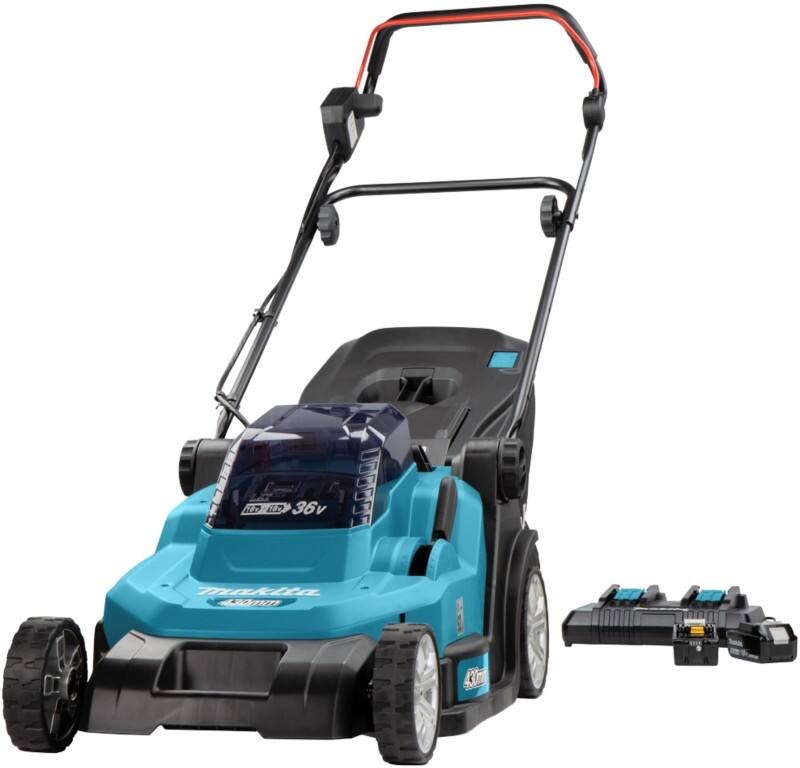 Makita Rasenmäher DLM432PT2 Blau, Schwarz