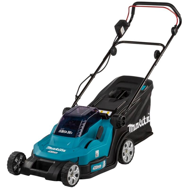 Makita Akku-Rasenmäher 2 x 18V Blau, Anthrazit DLM432Z