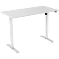 euroseats White Rechteckig Elektrisch Höhenverstellbar Sitz-Stehschreibtisch Holz, Metall Weiß 1.200 x 800 x 750 - 1.235 mm