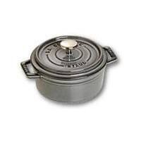 Staub Cocotte 12cm rund Graphit-grau, Gusseisen