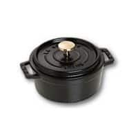 Staub Cocotte 12cm rund schwarz, Gusseisen