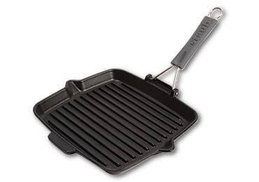 Staub Grillpfanne induktion quadratisch 24x24cm schwarz