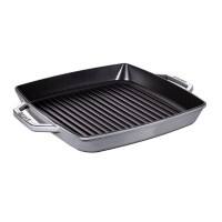 Staub Grillpfanne induktion quadratisch 33cm Graphit-grau