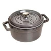 Staub La Cocotte 20cm rund, Graphit-grau, Gusseisen